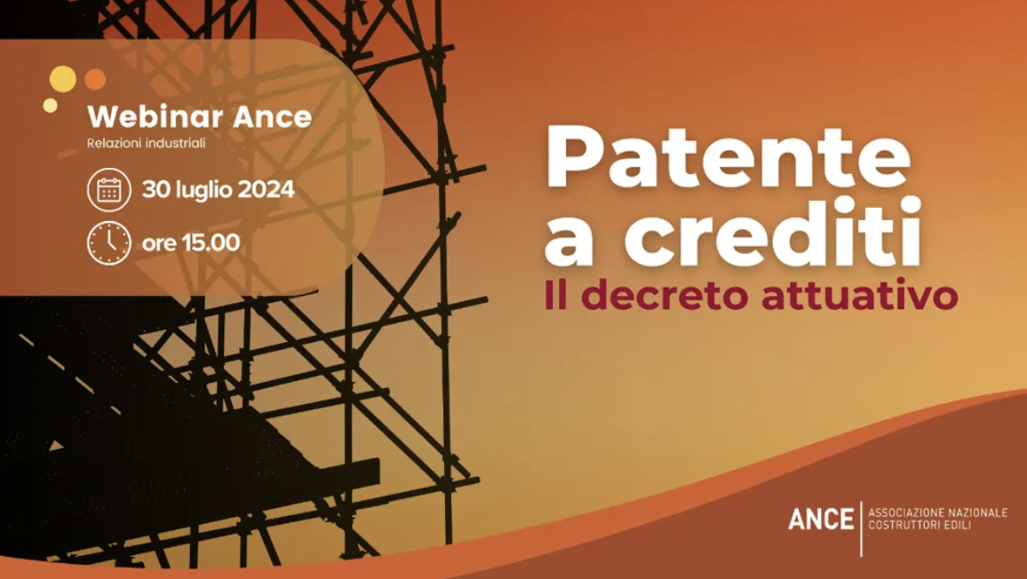 Decreto attuativo patente a crediti in edilizia